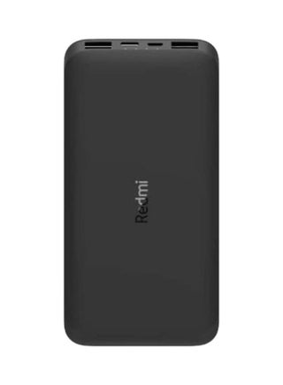 10000.0 mAh Redmi Power Bank Fast Charge 2.4A Dual Port with Micro-USB and USB-C Input Black - v1649758024/N53126848A_1