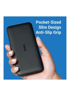 Xiaomi 10000.0 mAh Redmi Power Bank Fast Charge 2.4A Dual Port with Micro-USB and USB-C Input Black  - Image 5