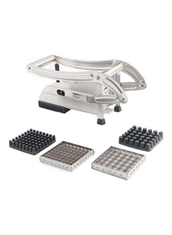 ماركة غير محددة Stainless Steel Potato Chipper French Fries Slicer Chip Cutter Chopper Maker Silver  - Image 1