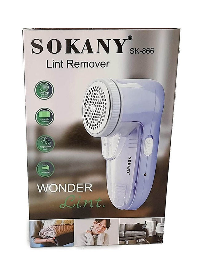 sokany Electric Rechargeable Lint Remover Blue 18x11cm  - Image 1