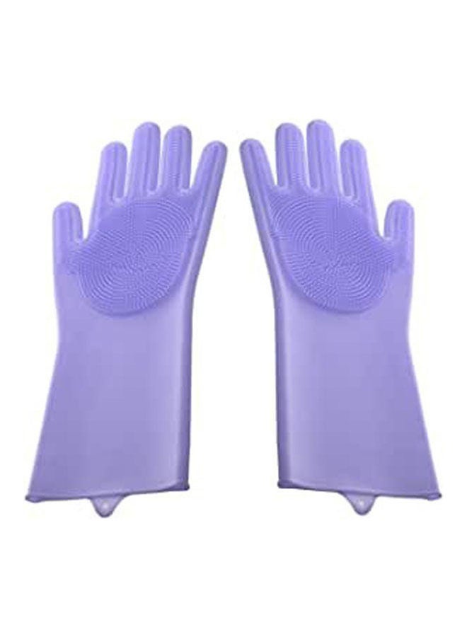 Pair Of Gloves For Kitchen Purple  - Image 1