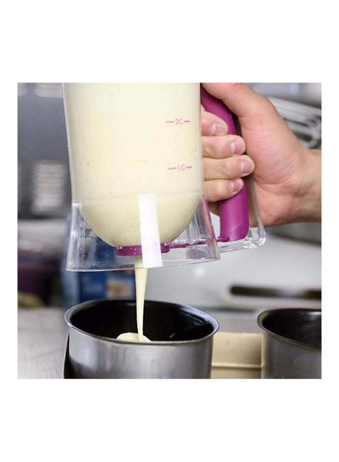 Generic - Cupcakes Pancakes Cookie Cake Muffins Baking Waffles Batter Dispenser Cream Speratator Measuring Cup Baking Tools Purple 900ml - Image 1