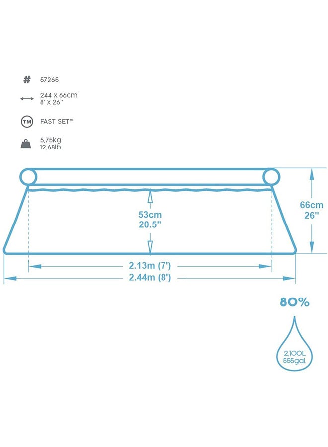 Bestway - Fast Set Pool -26-57265 244x66cm - Image 1