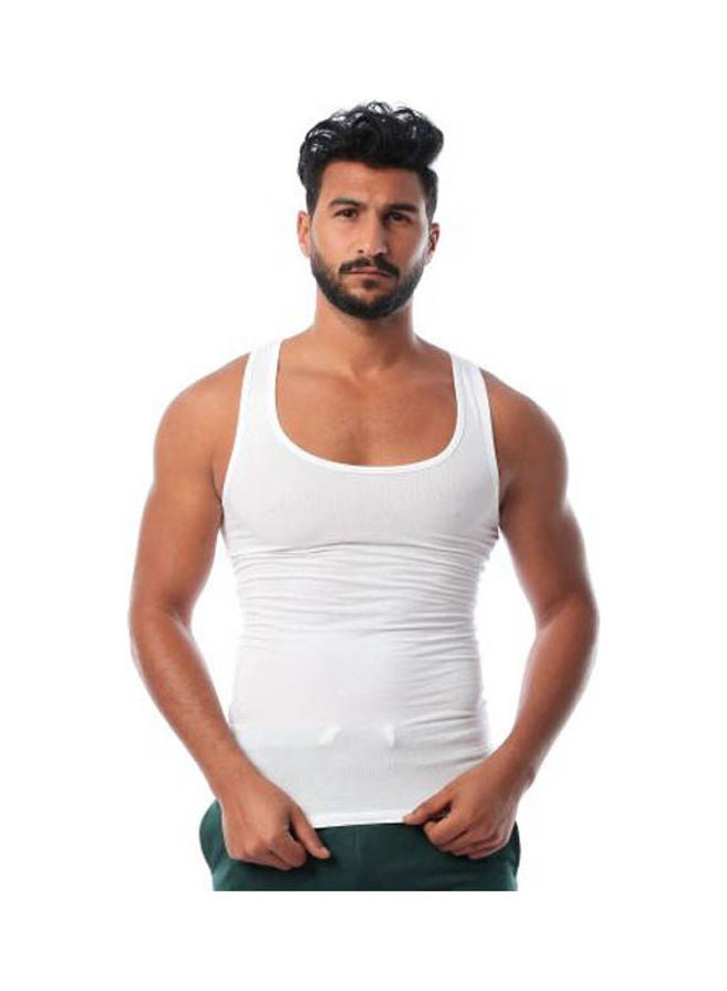 Mesery Undershirts Cotton Stretch White - Image 1