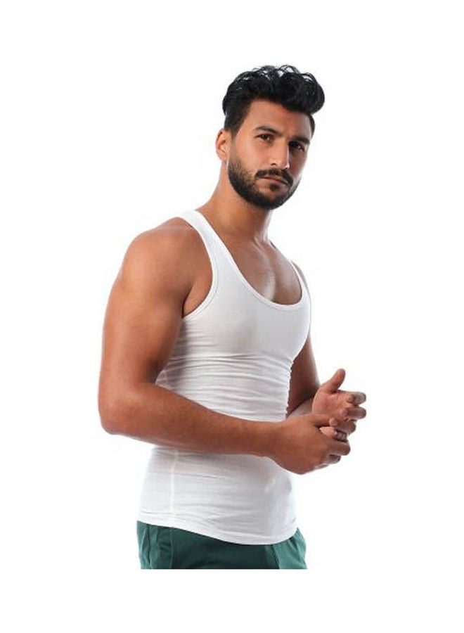 Mesery Undershirts Cotton Stretch White - Image 3