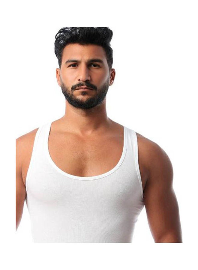 Mesery Undershirts Cotton Stretch White - Image 4