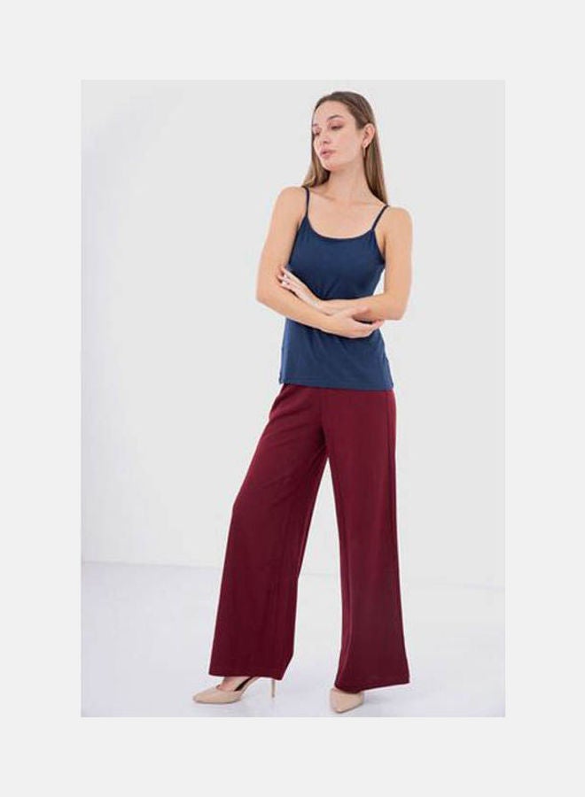 Mesery - Cotton Stretch Plain Spaghetti Top Navy Blue - Image 1