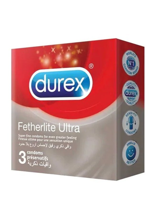 Durex 3-Piece Fetherlite Ultra Condoms 