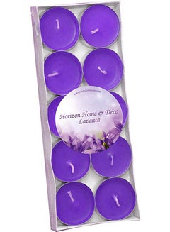 Horizon Candles Tealights Scented Candle 10 Pieces Purple - v1649761698/N53127774A_1