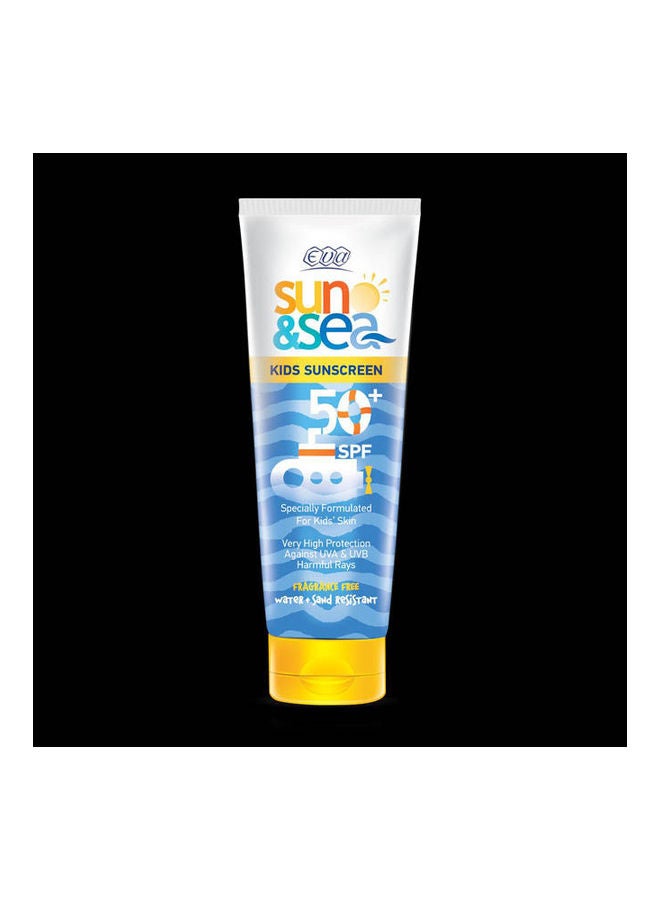 إيفا كريم صن آند سي واقٍ من الشمس مقاوم للماء للأطفال بعامل حماية من أشعة الشمس +SPF 50 