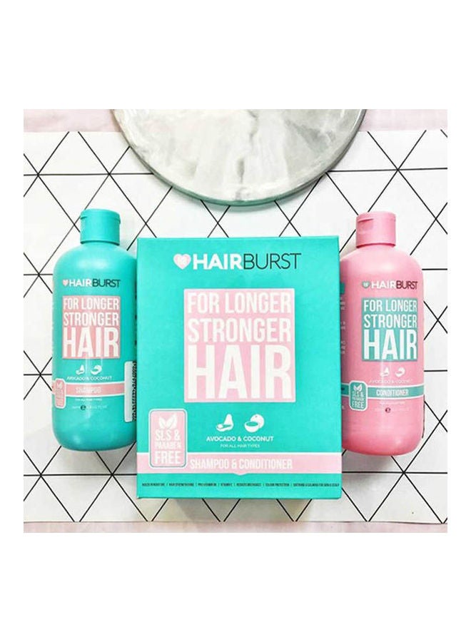 HAIR BURST Shampoo - Conditioner Set For Longer Stronger Hair Multicolour 350ml 