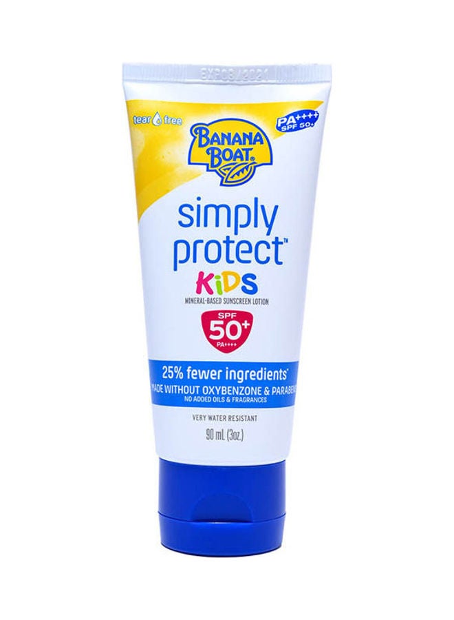 BANANA BOAT Simply Protect Kids Mineral-Based Sunscreen Lotion Spf50 