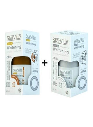 Whitening Roll On Orient Pearl Scent 60 Ml + Fragrance Free Multicolour 60ml - v1649762337/N53128355A_1