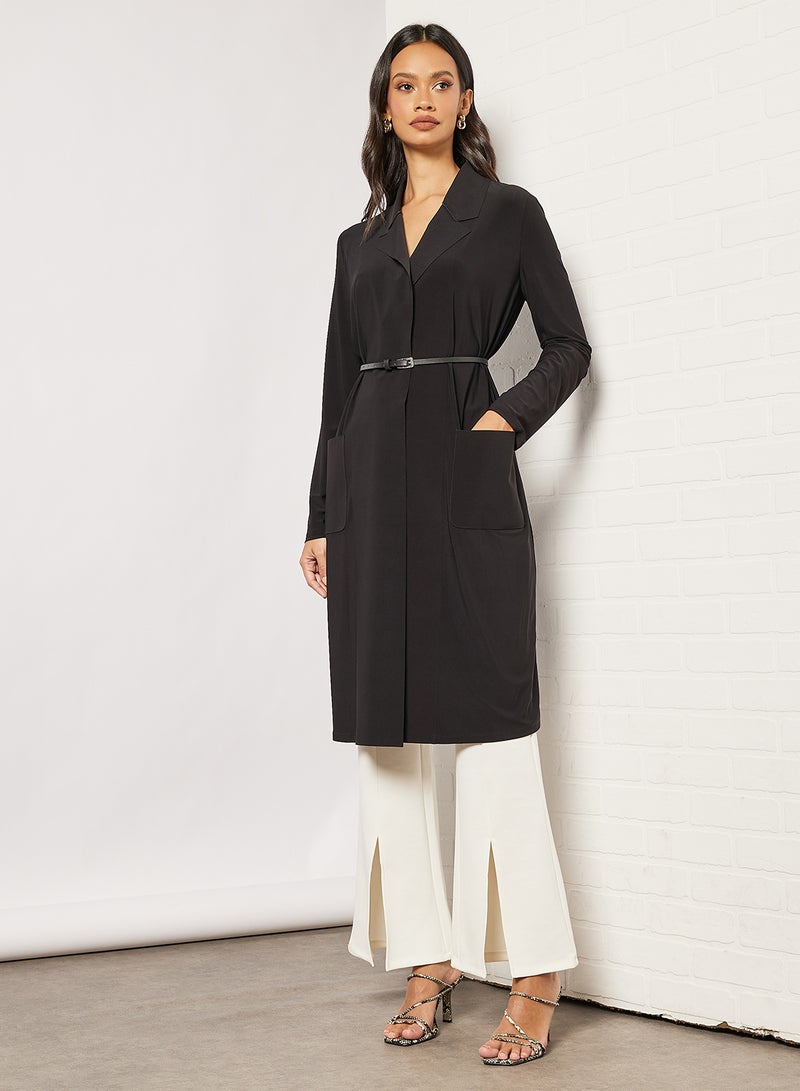 Max Mara Leisure - Essential Belted Coat Black - Image 1