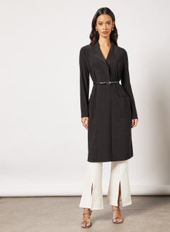 Essential Belted Coat Black