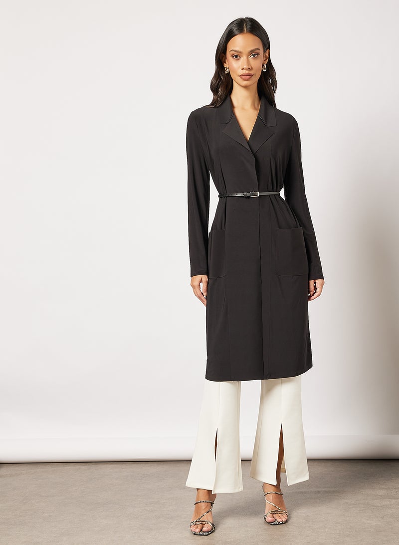 Max Mara Leisure - Essential Belted Coat Black - Image 1