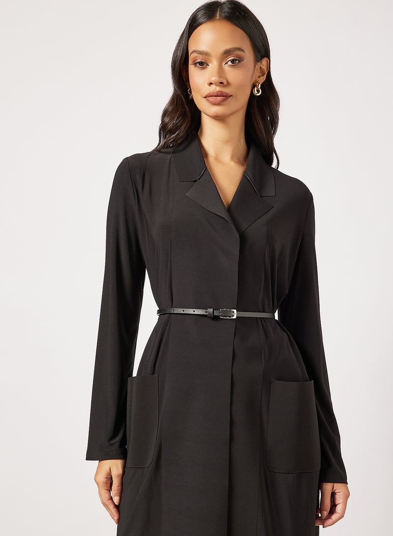 Max Mara Leisure - Essential Belted Coat Black - Image 1
