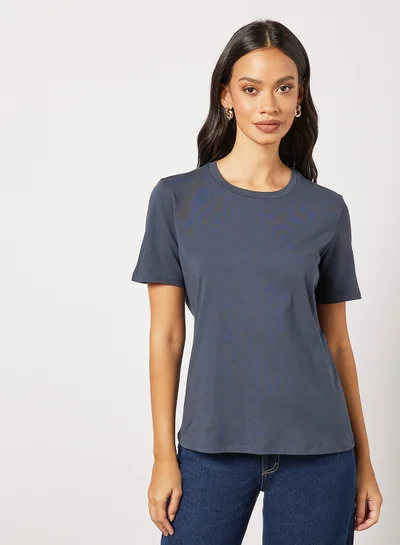 Max Mara Leisure Basic Slim Fit T-Shirt Navy
