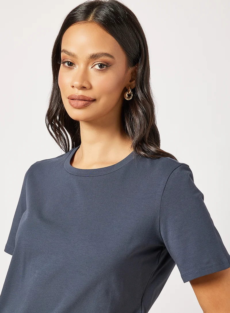 Max Mara Leisure Basic Slim Fit T-Shirt Navy