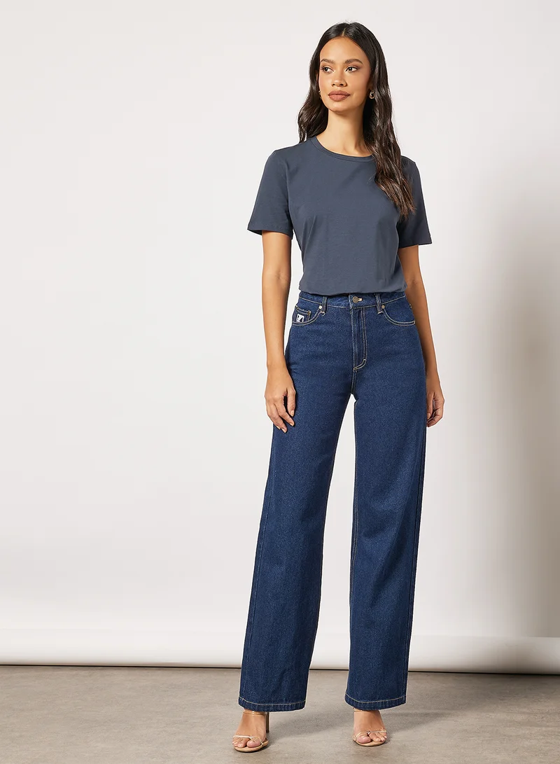 Max Mara Leisure Basic Slim Fit T-Shirt Navy