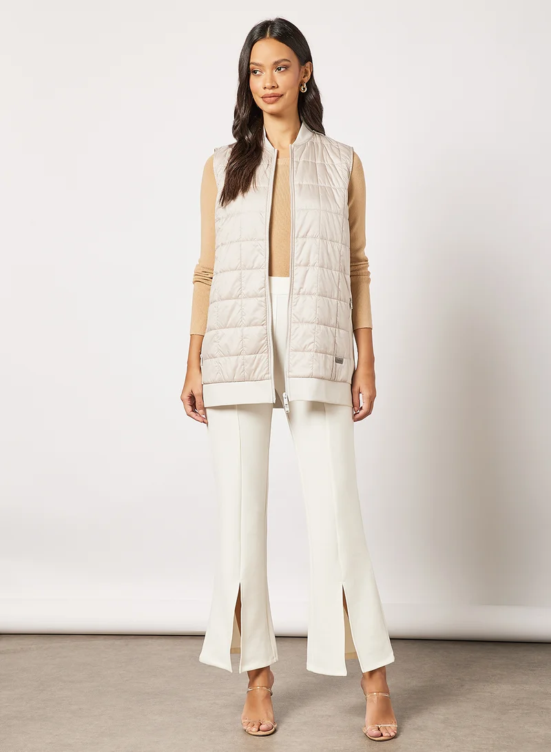 Max Mara Leisure Cream Sleeveless Gilet Cream  | Best Price UAE