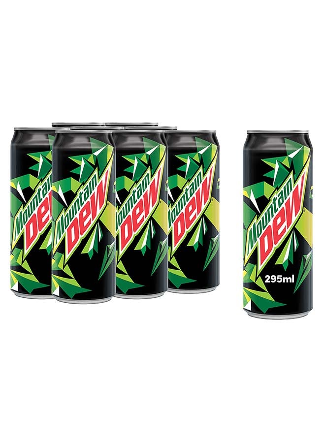 Mountain Dew Carbonated Soft Drink Can 295ml Pack of 8