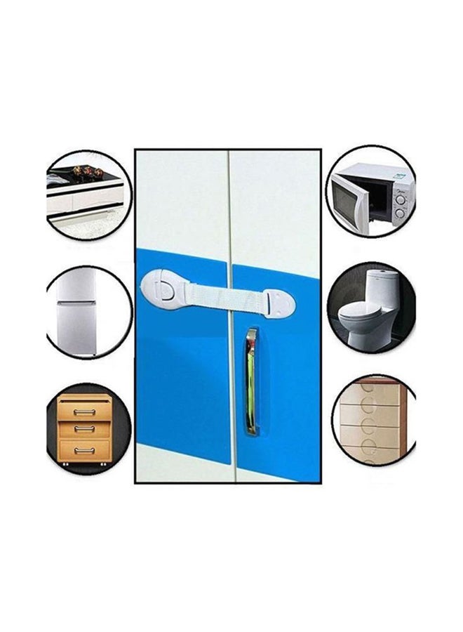 10-Piece Children Locking Doors Safety Durable Locks Set With Buckle Design - Image 3