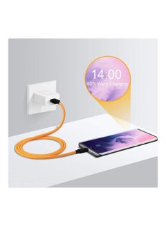 OnePlus McLaren Fast Warp Charge 30W USB Type-C Cable 100cm Orange/Black Orange/Black  - Image 5