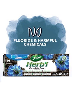 Dabur Herbal Black Seed Toothpaste With Toothbrush 150grams  - Image 2