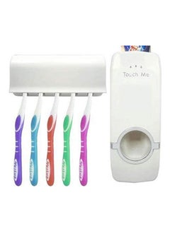 Creative Automatic Toothpaste Dispenser With Toothbrush Holder White 80x40cm  - Image 2