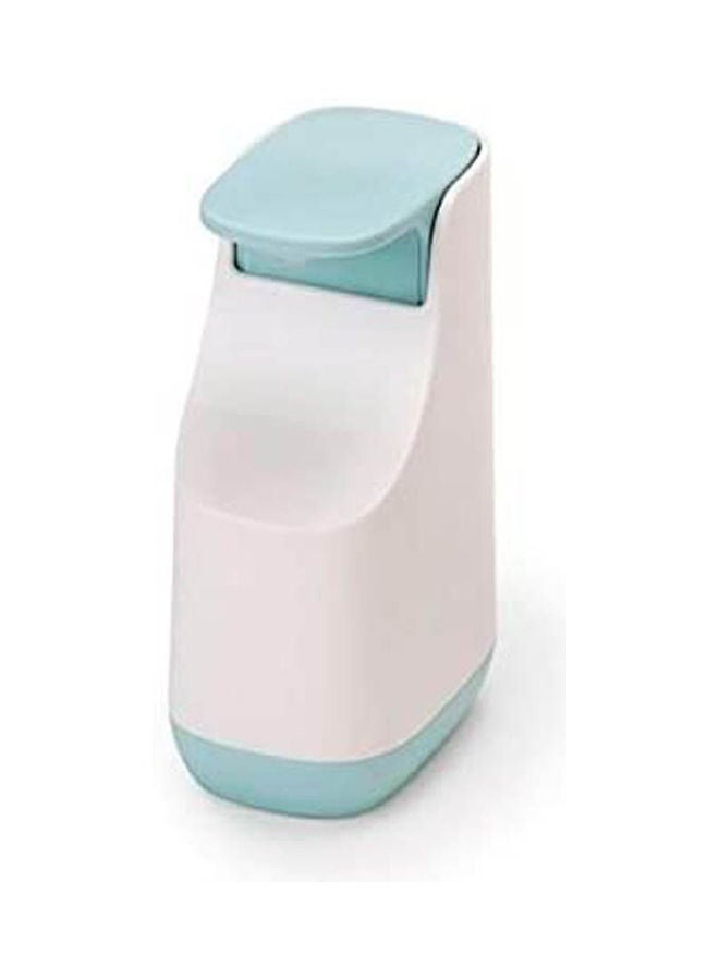 Joseph Joseph Slim Compact Soap Dispenser White Blue 15x10cm  - Image 1