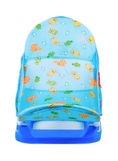 BABY PLUS 3-Position Deluxe Non-Slip Secure Foldable Bather For Newborn, Multicolour - BP8284-BLUE, 31x21x36 cm  - Image 2