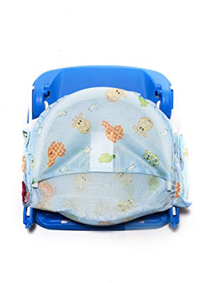 BABY PLUS - 3-Position Deluxe Non-Slip Secure Foldable Bather For Newborn, Multicolour - BP8284-BLUE, 31x21x36 cm - Image 1