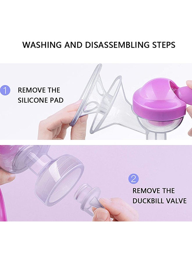 Manual Silicone Portable Breast Pump With Pacifier And Accessories Set