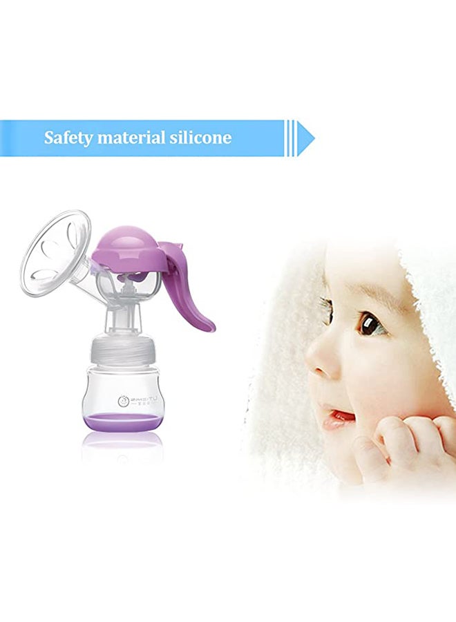 Manual Silicone Portable Breast Pump With Pacifier And Accessories Set