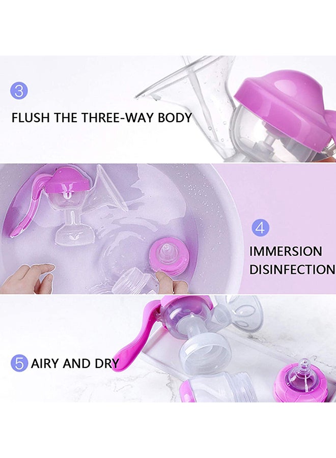 Manual Silicone Portable Breast Pump With Pacifier And Accessories Set