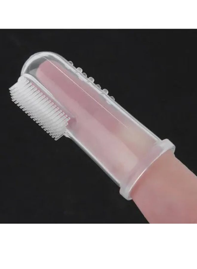 Gum Teeth And Tongue Cleaning Finger Cap Durable Brush For Baby - Clear - Image 3