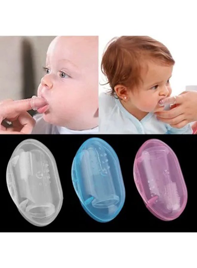Gum Teeth And Tongue Cleaning Finger Cap Durable Brush For Baby - Clear - Image 5