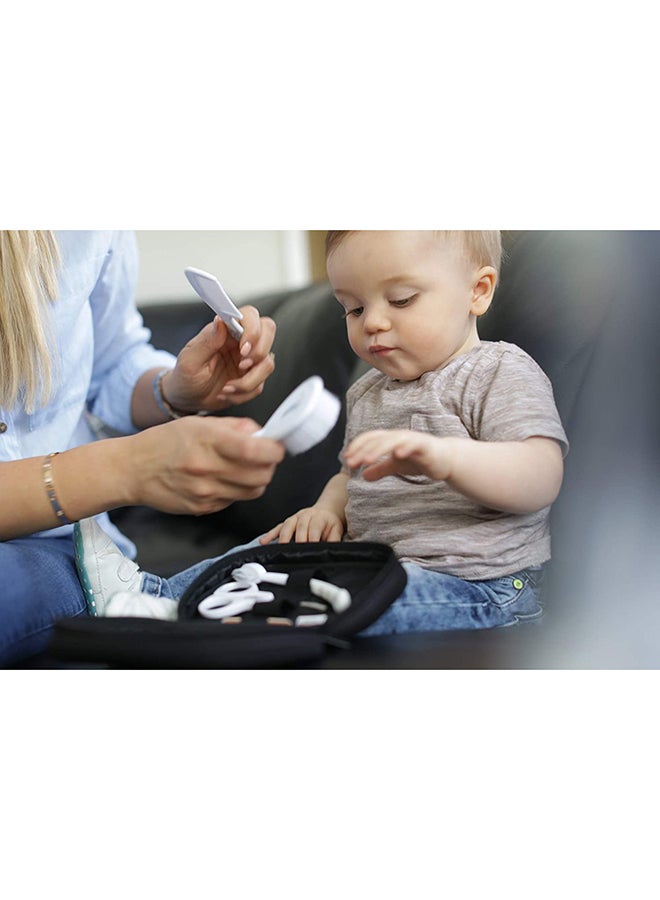 تومي تيبي مجموعة من 9 أدوات للعناية بالرعاية الصحية والعناية بالطفل من Closer To Nature، مناسبة للأطفال الصغار، باللون الأبيض - Image 4