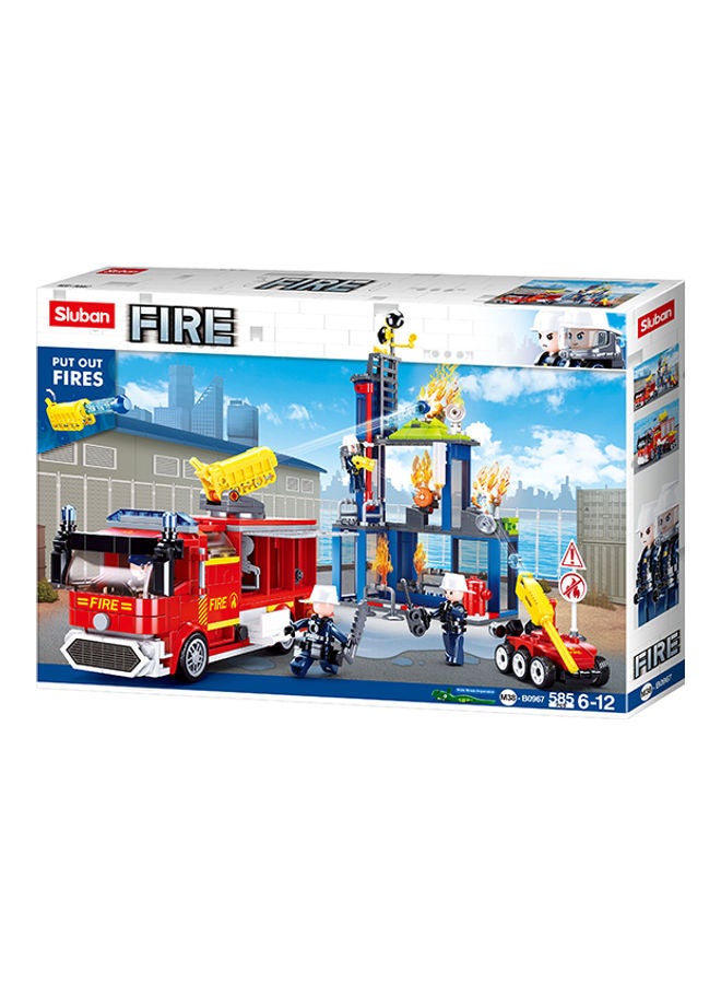Sluban M38-B0967 585 Piece Fire Fighting Training Center 6+ Years 