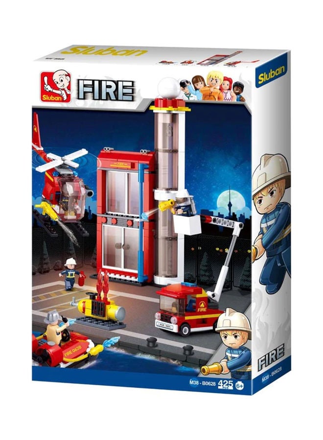 Sluban M38-B0628 425 Piece Fire Substation 6+ Years 