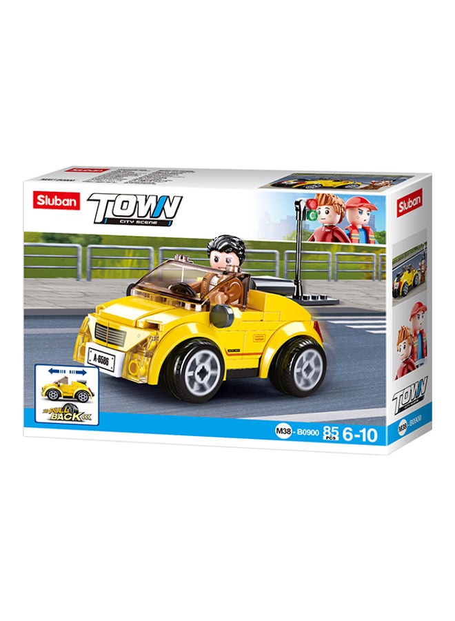 سلوبان - M38-B0900 85 Piece Town Sport Car 6+ Years - Image 1