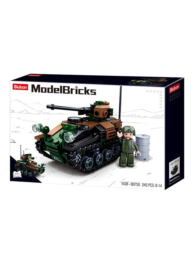 Sluban M38-B0750 245 Piece 2 in 1 Model Bricks Weapons 8+ Years