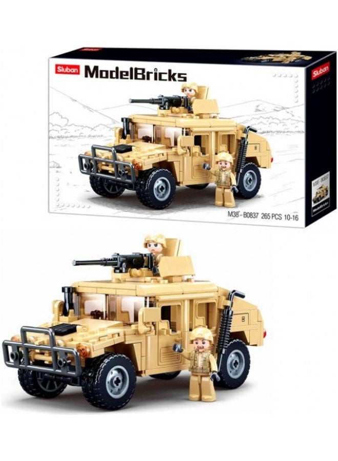 Sluban M38-B0837 265 Piece Hummer Assault Vehicle 10+ Years 