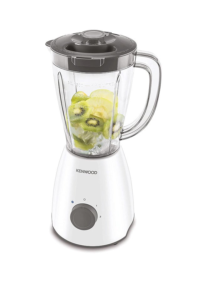 KENWOOD - Blender Smoothie Maker With Grinder Mill, Chopper Mill, Ice Crush Function 2 L 400 W BLP10.C0WH White/Clear - Image 1