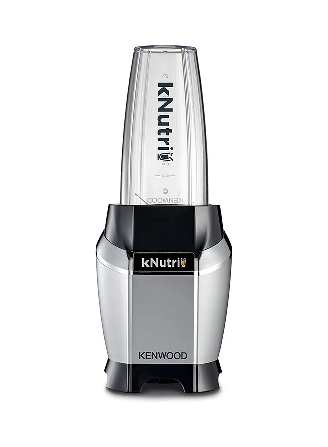 KENWOOD Personal Blender Smoothie Maker  With  &  Tritan Smoothie2Go Bottle and Lid, Ice Crush Function 700 ml 600 W BSP70.180SI Silver