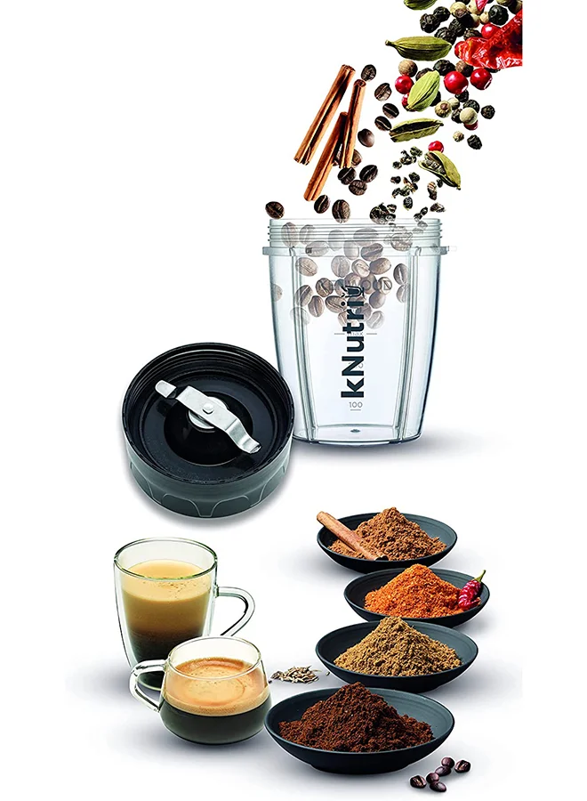 KENWOOD Personal Blender Smoothie Maker  With  &  Tritan Smoothie2Go Bottle and Lid, Ice Crush Function 700 ml 600 W BSP70.180SI Silver