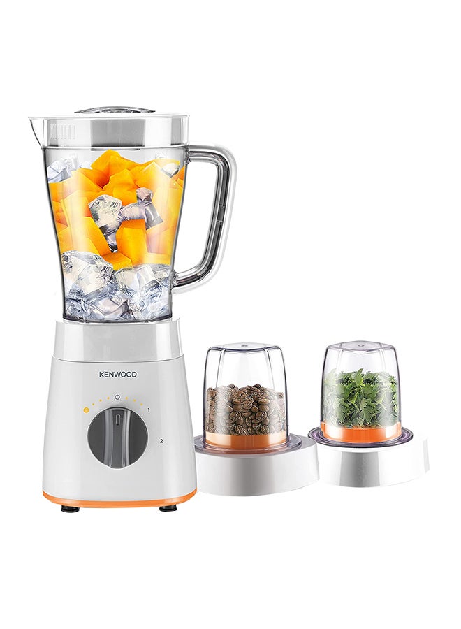 KENWOOD Blender, Ice Crush Function, Multi Mill, Grinder, Chopper, 2 Speeds 2 L 500 W BLP15.360WH White 