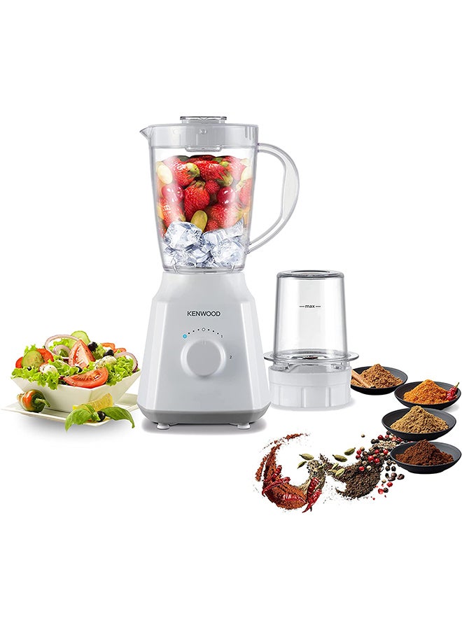 KENWOOD - Blender Smoothie Maker With Multi Mill (Grinder/Chopper), Ice Crush Function 1.5 L 300.0 W BLP05.150WH White - Image 1