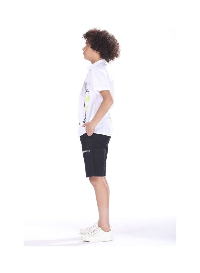 KTK by Katakit - printed short-sleeved shirt with pocket White - Image 1